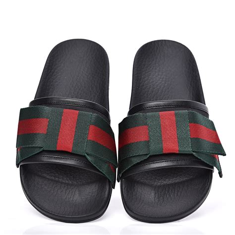 gucci bow slide sandals|Gucci slides women size 36.